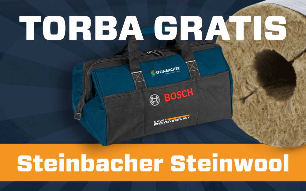 Torba narzędziowe Bosch gratis do zakupów Steinbacher Steinwool